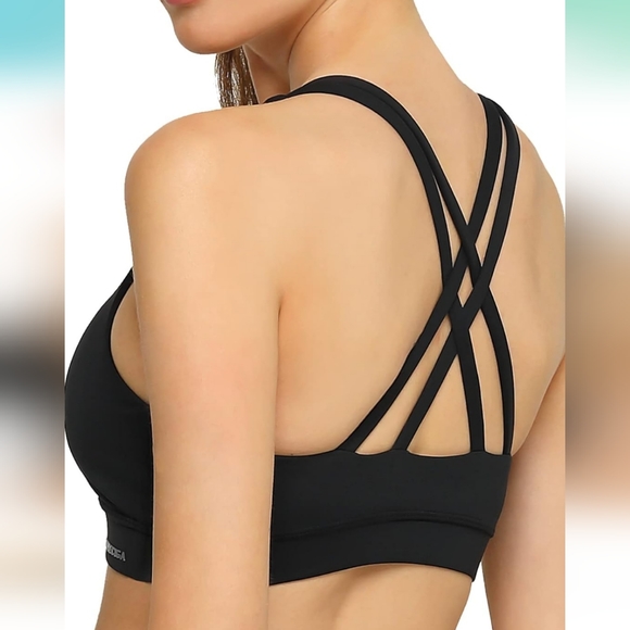 Relleciga Sports Bra Large Black - Picture 2 of 7